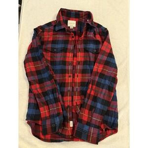 American Eagle Super Soft Mens Large Flannel Shirt Cotton‎ Plaid Pockets